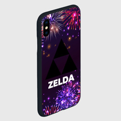 Чехол для iPhone XS Max матовый Праздничный Zelda - фото 2