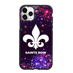 Чехол для iPhone 11 Pro Max матовый Праздничный Saints Row