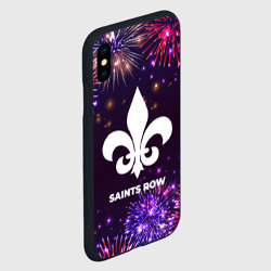 Чехол для iPhone XS Max матовый Праздничный Saints Row - фото 2