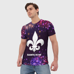 Мужская футболка 3D Праздничный Saints Row - фото 2