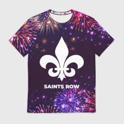 Мужская футболка 3D Праздничный Saints Row