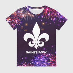 Женская футболка 3D Праздничный Saints Row