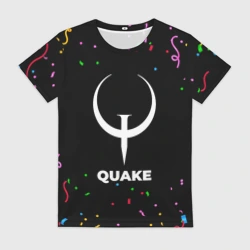 Женская футболка 3D Quake конфети