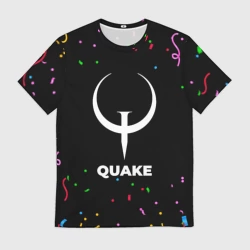 Мужская футболка 3D Quake конфети