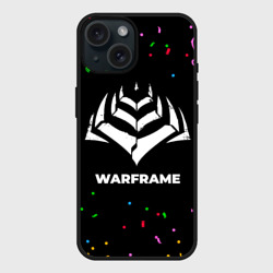 Чехол силиконовый для Apple iPhone 15 матовый Warframe конфети