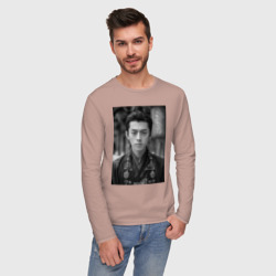 Мужской лонгслив хлопок Dylan Wang актер - фото 2