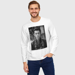 Мужской лонгслив oversize хлопок Dylan Wang актер - фото 2