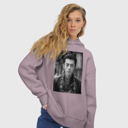 Женское худи Oversize хлопок Dylan Wang актер - фото 2