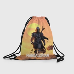Рюкзак-мешок 3D Идущий мандалорец