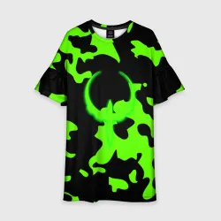 Детское платье 3D Quake camo