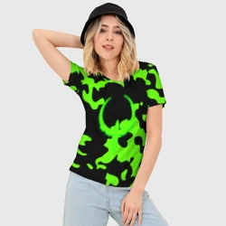 Женская футболка 3D Slim Quake camo - фото 2
