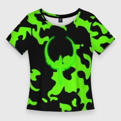 Женская футболка 3D Slim Quake camo