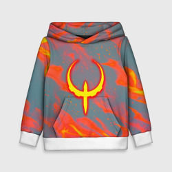 Детская толстовка 3D Quake огонь лого