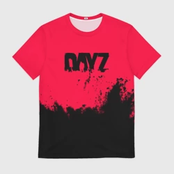 Мужская футболка 3D Dayz черные краски