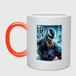 Кружка хамелеон Venom in New York city - ai art fantasy