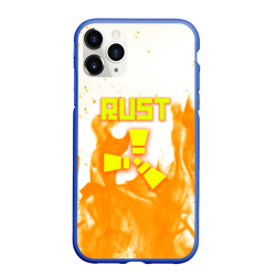 Чехол для iPhone 11 Pro Max матовый Rust flame