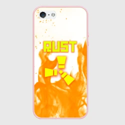 Чехол для iPhone 5/5S матовый Rust flame