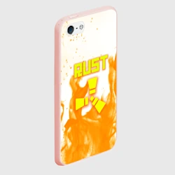 Чехол для iPhone 5/5S матовый Rust flame - фото 2