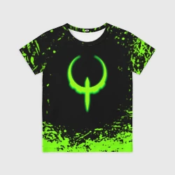 Детская футболка 3D Quake кислотные краски