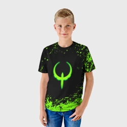 Детская футболка 3D Quake кислотные краски - фото 2