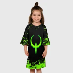 Детское платье 3D Quake кислотные краски - фото 2