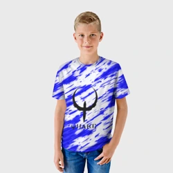 Детская футболка 3D Quake огненные краски - фото 2