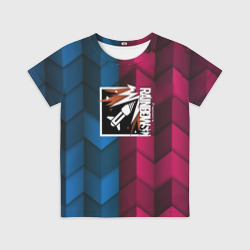 Детская футболка 3D Rainbow six abstract