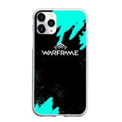 Чехол для iPhone 11 Pro Max матовый Warframe краски голубые