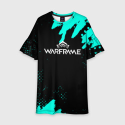 Детское платье 3D Warframe краски голубые