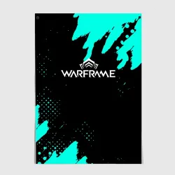 Постер Warframe краски голубые