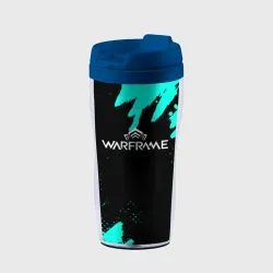 Термокружка-непроливайка Warframe краски голубые