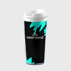 Термокружка-непроливайка Warframe краски голубые