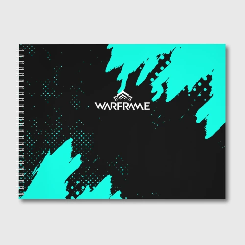 Альбом для рисования Warframe краски голубые