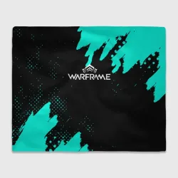Плед 3D Warframe краски голубые