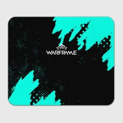 Прямоугольный коврик для мышки Warframe краски голубые