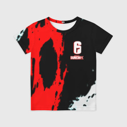 Детская футболка 3D Rainbow six краски абстрактные