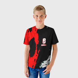 Детская футболка 3D Rainbow six краски абстрактные - фото 2