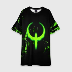 Детское платье 3D Quake брызги кислотных красок