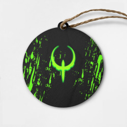 Деревянная игрушка круг Quake брызги кислотных красок