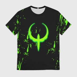 Мужская футболка 3D Quake брызги кислотных красок