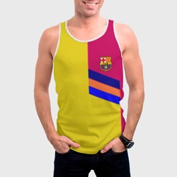 Мужская майка 3D Барселона фк клуб геометрия - фото 2