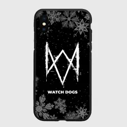 Чехол для iPhone XS Max матовый Снежный Watch Dogs