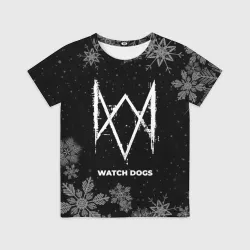 Детская футболка 3D Снежный Watch Dogs