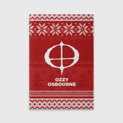 Обложка для паспорта матовая кожа Новогодний Ozzy Osbourne