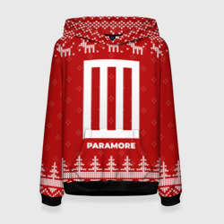 Женская толстовка 3D Новогодний Paramore с оленями