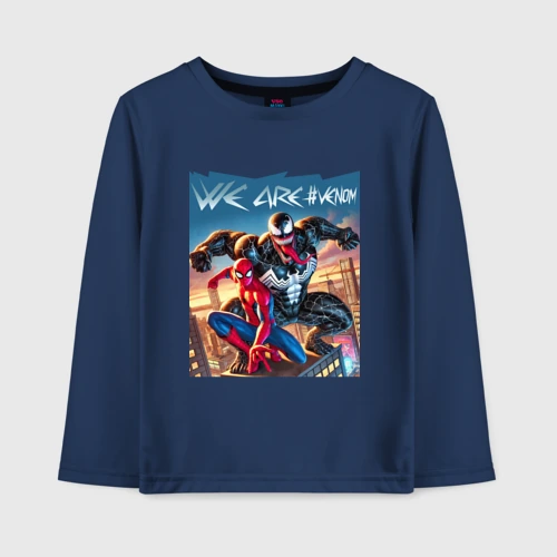 Детский лонгслив хлопок We are Venom - motto