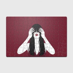 Головоломка Пазл магнитный 126 элементов Поп арт девушка с руками