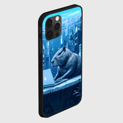 Чехол для iPhone 12 Pro Капибара программист под водой - фото 2