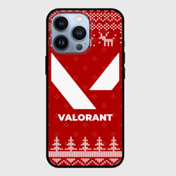Чехол для iPhone 13 Pro Новогодний Valorant с оленями