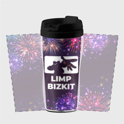 Термокружка-непроливайка Праздничный Limp Bizkit - фото 2